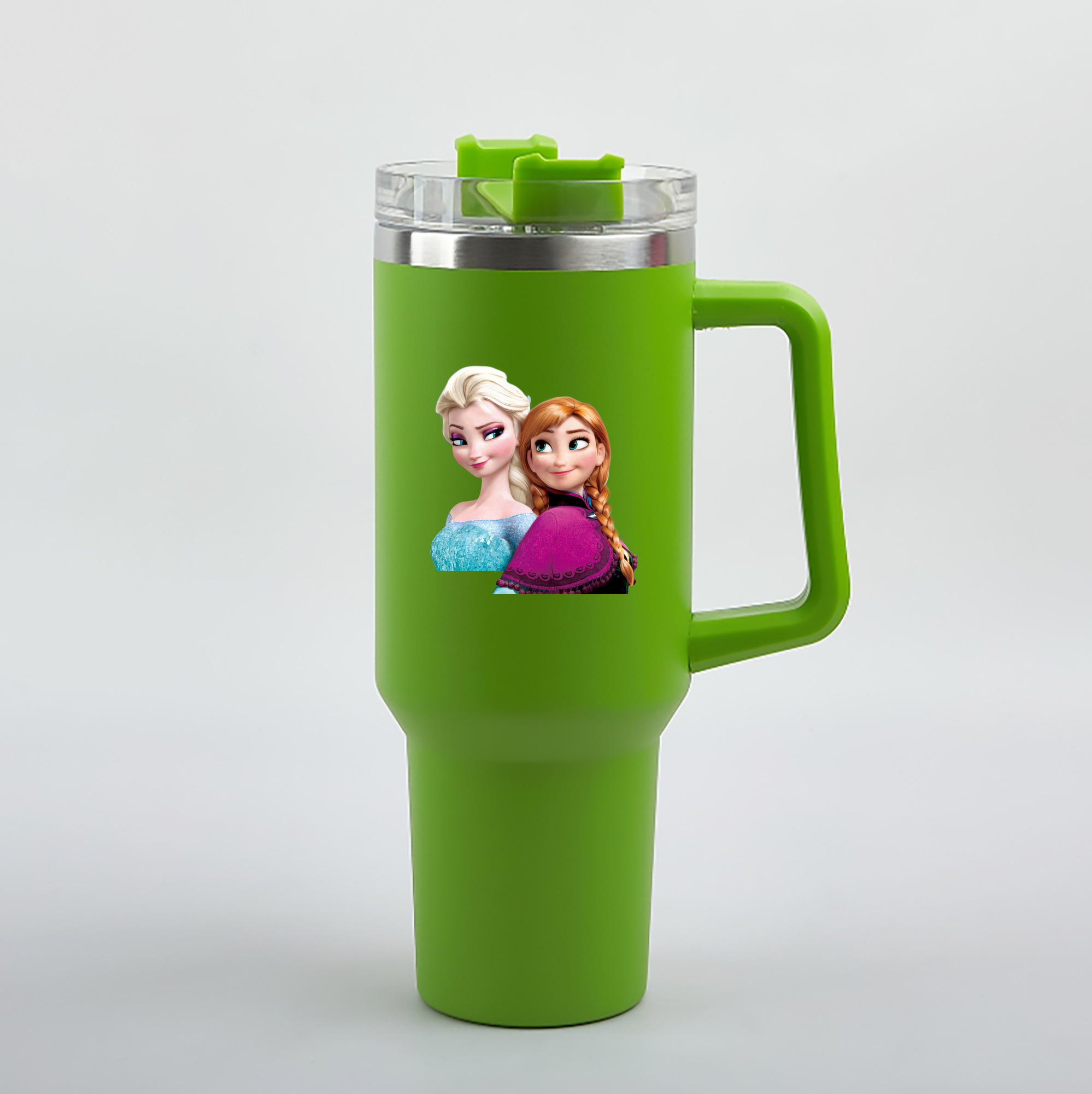 （画像用） アナと雪の女王 アンナ エルサ Frozen Anna Elsa 1200mL車用タンブラー（カラープリント）